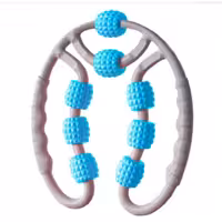 ماساژور دستی مدل roller به همراه 8 غلطک گردان جهت رفع خستگی تمام اعضای بدن 