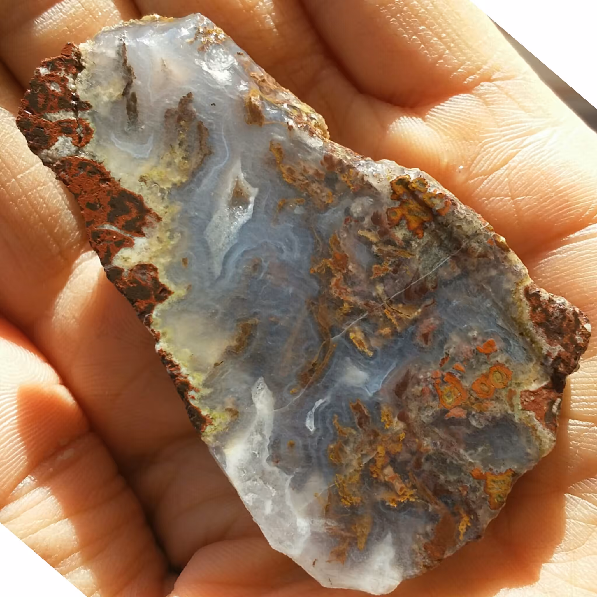 اسلایس سنگ راف عقیق شجر منظره 7رنگ محششر 100 در 100 طبیعی شااهکار خلقت تابلو نقاشی طبیعی دیدنیی
