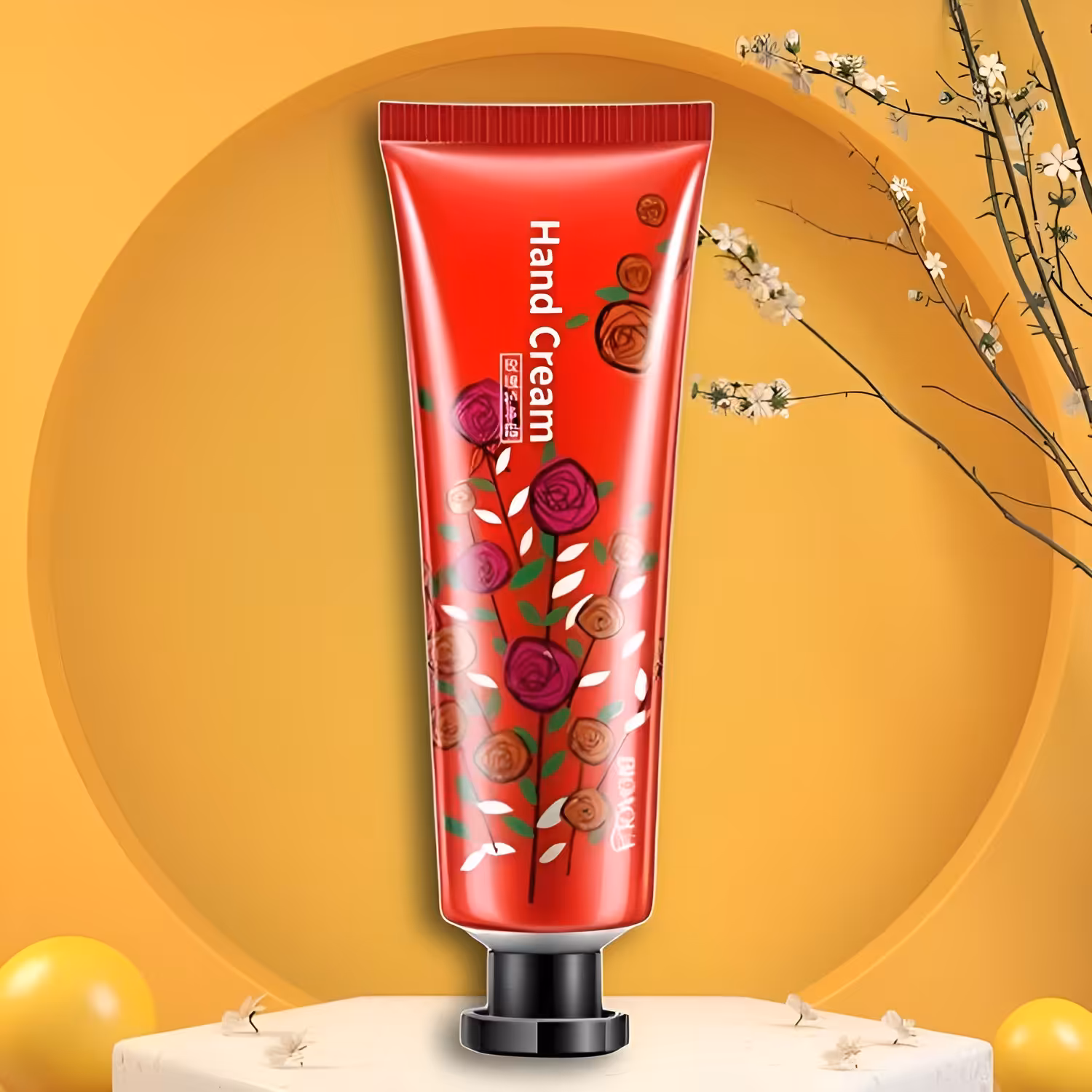 کرم دست مرطوب کننده بیواکوا ( رایحه گل رز  ) 30 گرم آرایشی بهداشتی آیشید 
