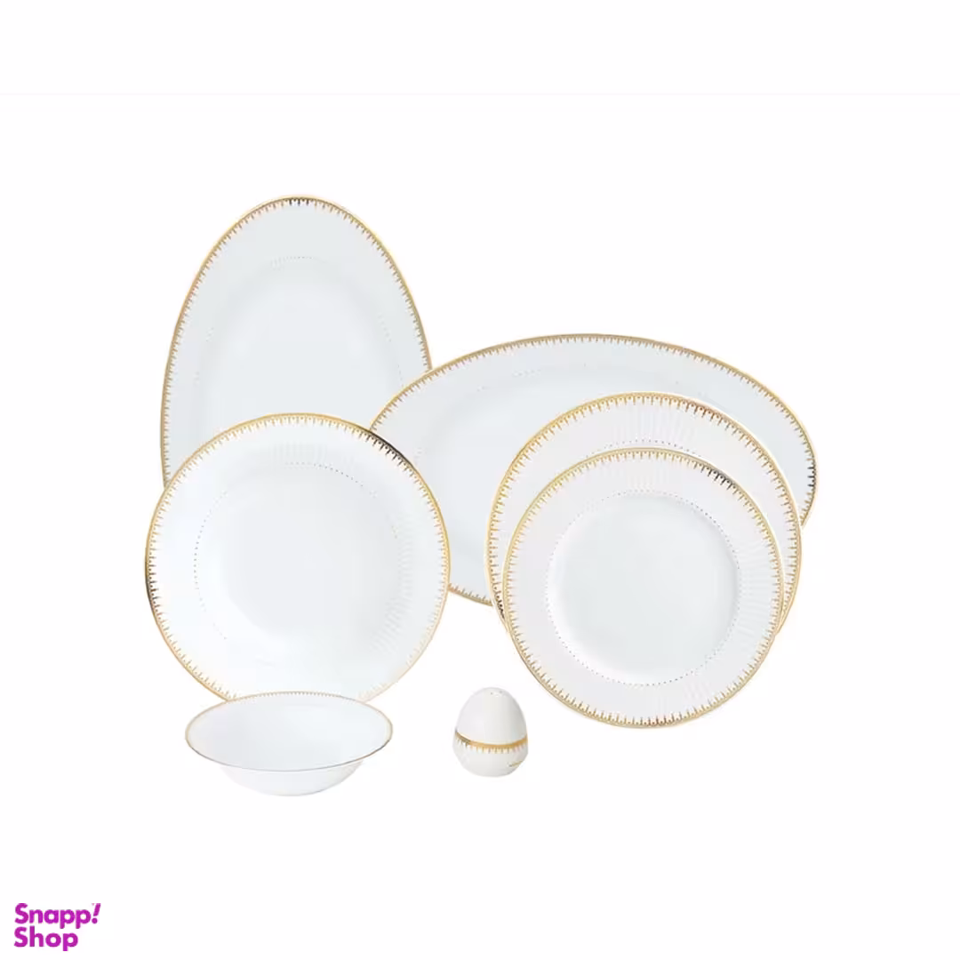 سرویس غذاخوری 28 پارچه چینی زرین ایران مدل سپیدار