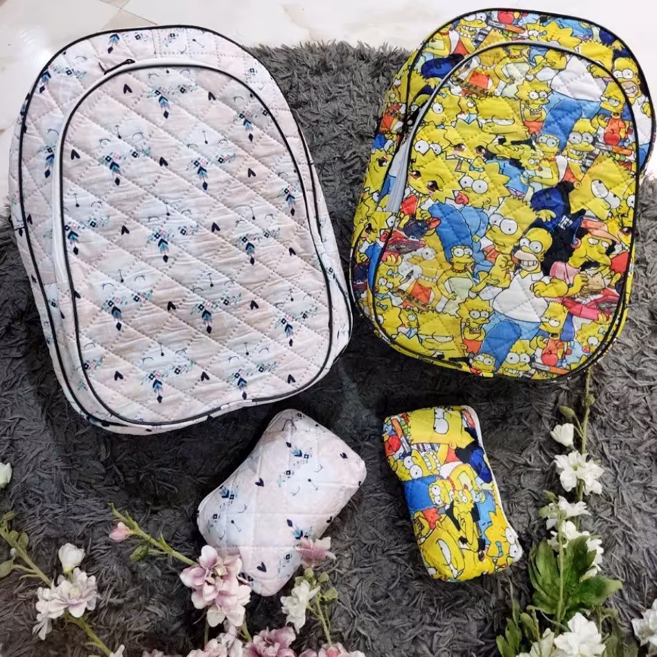 کوله پشتی مدرسه با جامدادی ست 