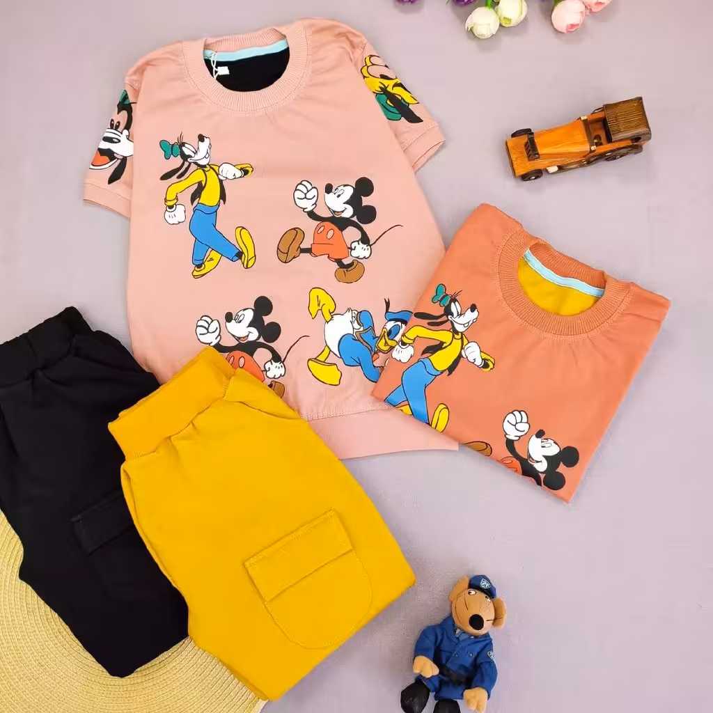 تیشرت شلوارک اسپرت اردک سفید