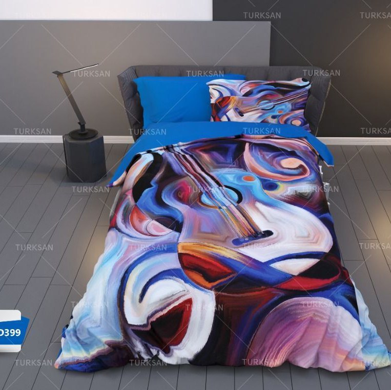 سرویس روتختی ترکسان دو نفره  تک رو 6تکه طرح D399