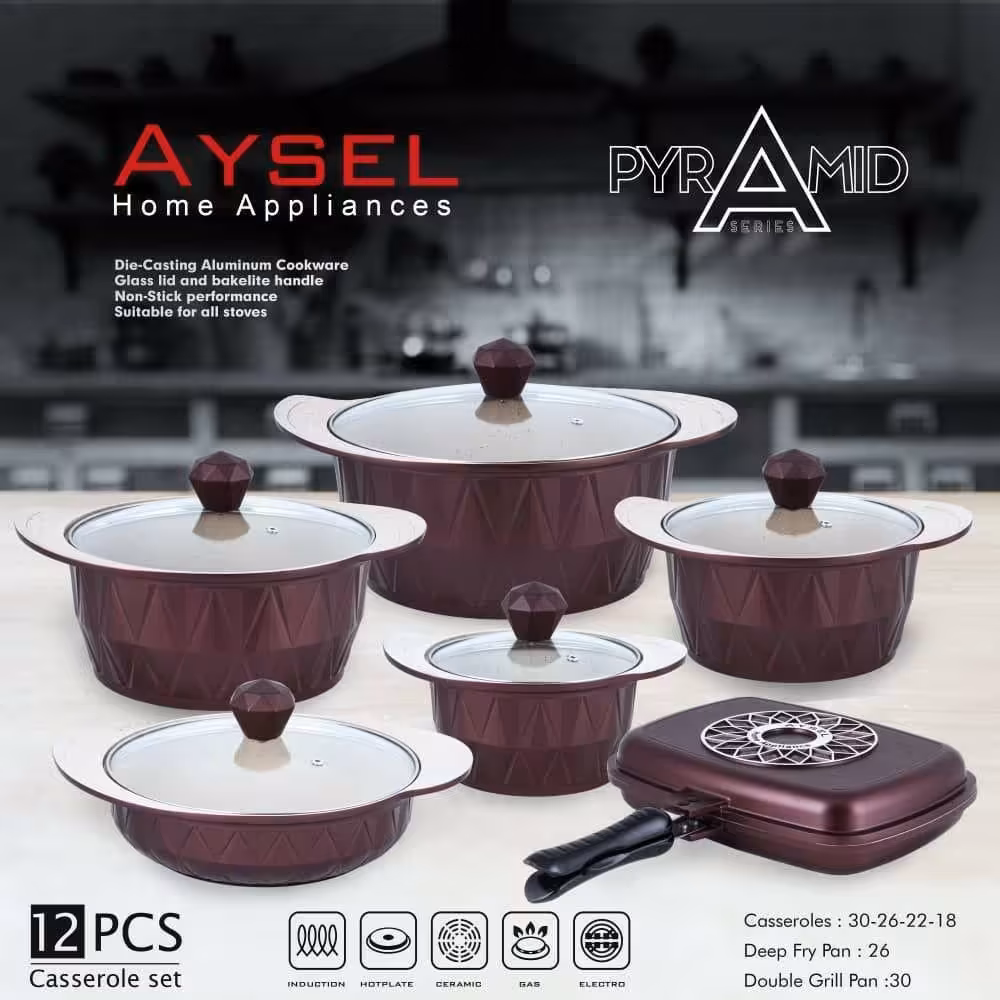 🔥سرویس قابلمه چدن12پارچه آیسل 

🔥