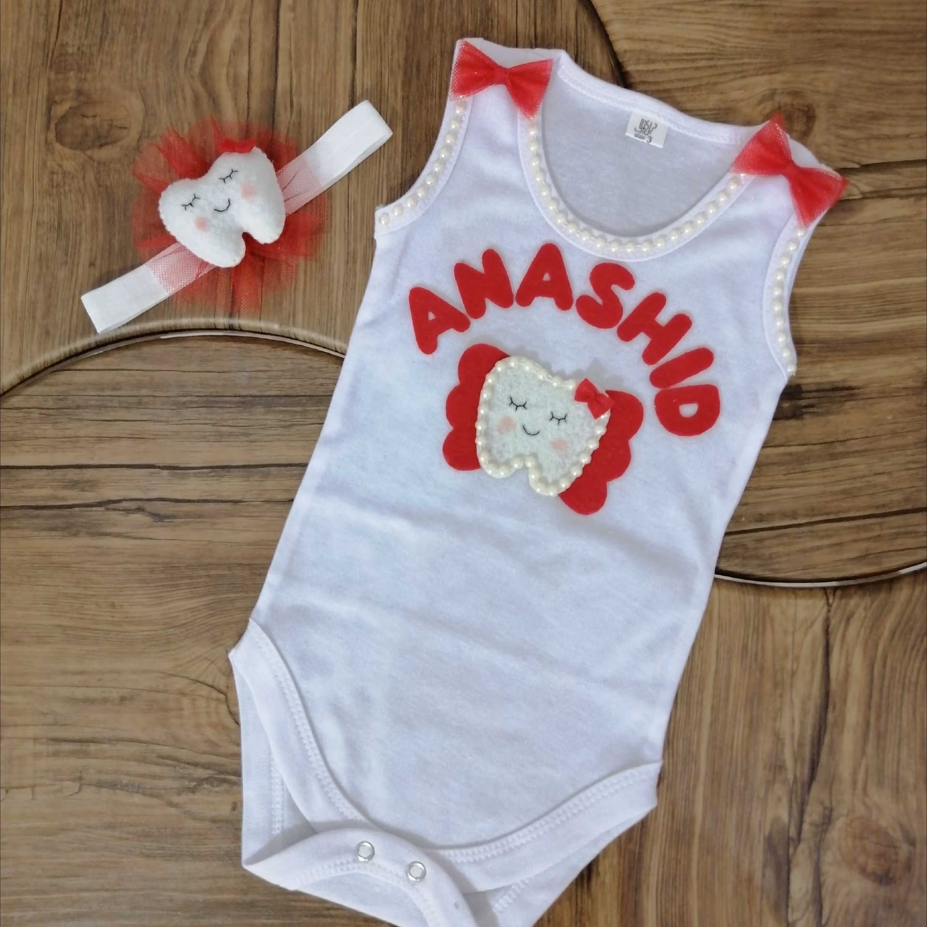 لباس و تاج دندونی دخترانه 