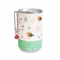 دستمال مرطوب طرح قوطی نوشابه سبز