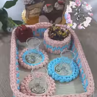 تریکو بافی درطرح ورنگهای متنوع و سایز مختلف