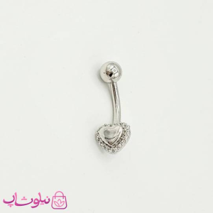 پیرسینگ ناف مدل قلب ریز کد 991