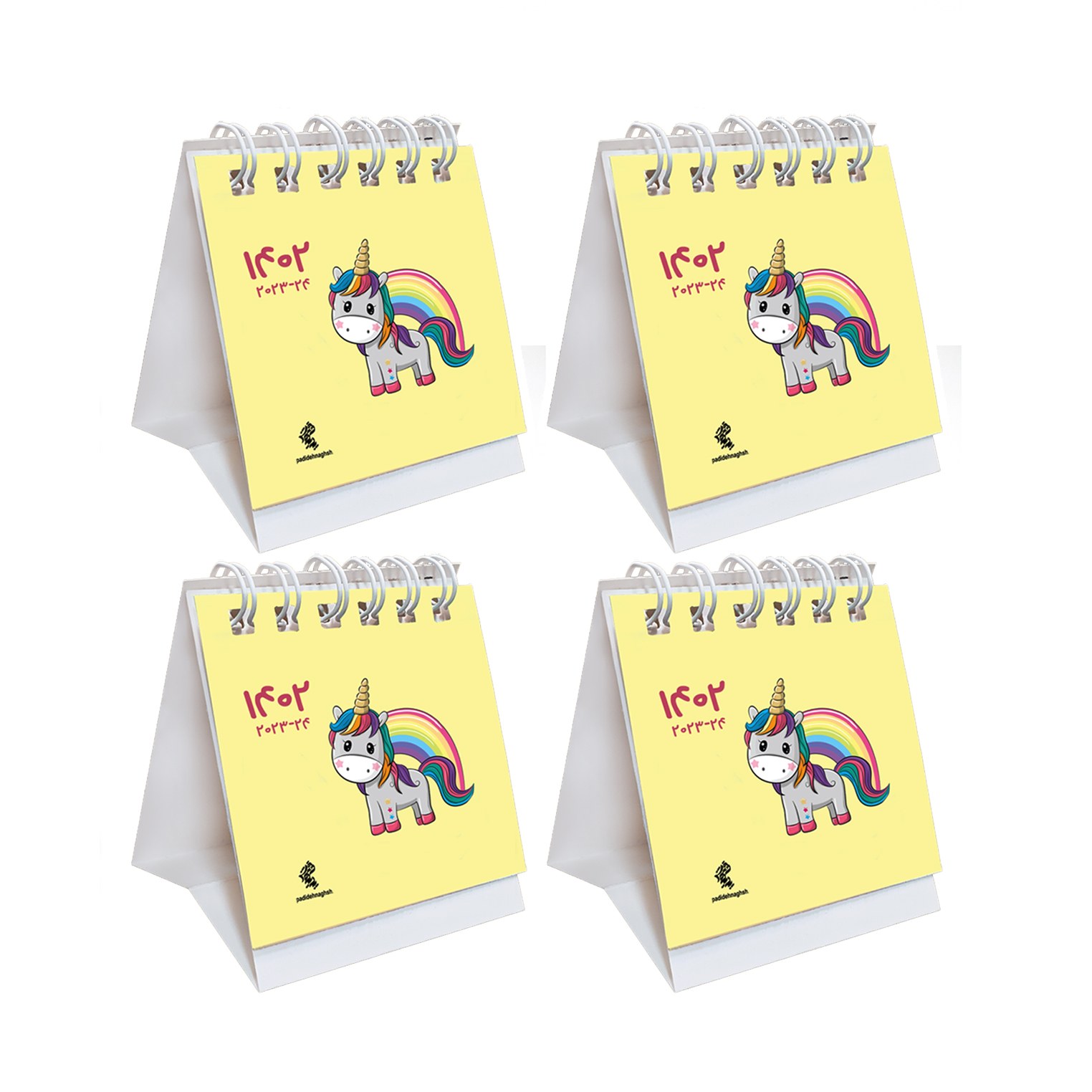 تقویم رومیزی سال 1402 پدیده نقش مدل tiny طرح فانتزی کد 3 بسته 4 عددی