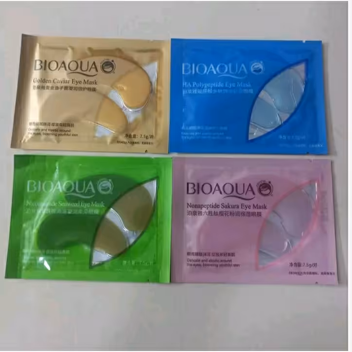 ماسک ورقه ای زیرچشم رایحه های مختلف بیوآک آبرسان پرکننده خلوط زیرچشم رفع چین و چروک از بین برنده پف و تیرگی شاداب کننده 