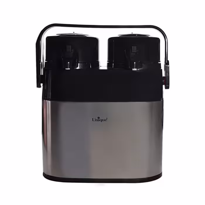 فلاسک دوقلو شیشه دار 1 لیتری یونیک