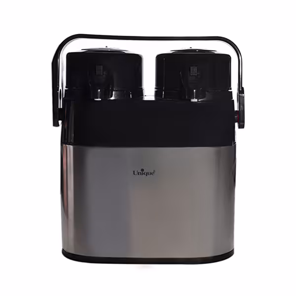 فلاسک دوقلو شیشه دار 1 لیتری یونیک