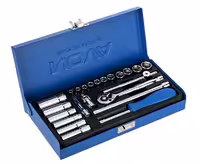 جعبه بکس 23 پارچه درایو 1/4 برند نووا مدل 7302