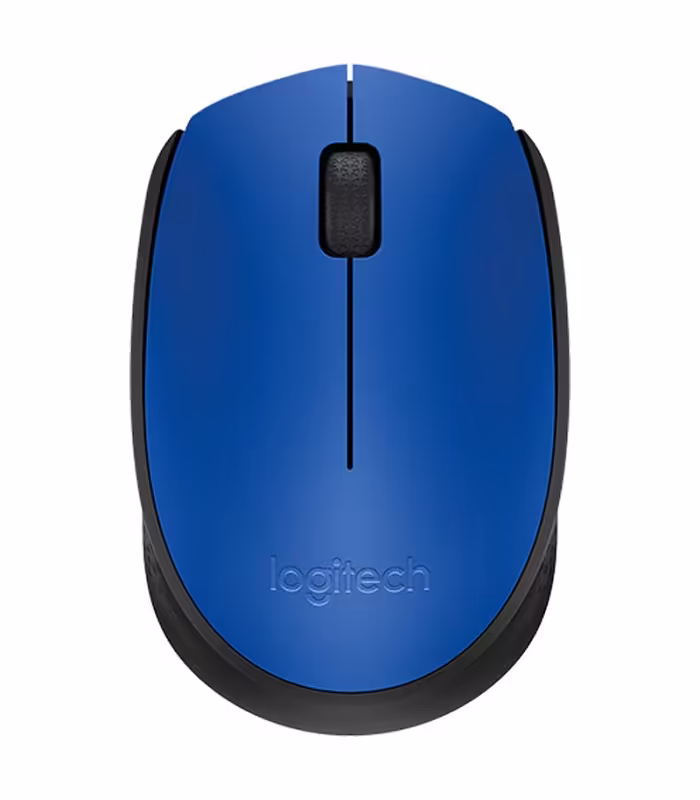 ماوس بی‌ سیم لاجیتک Mouse Logitech M171 (آبی)