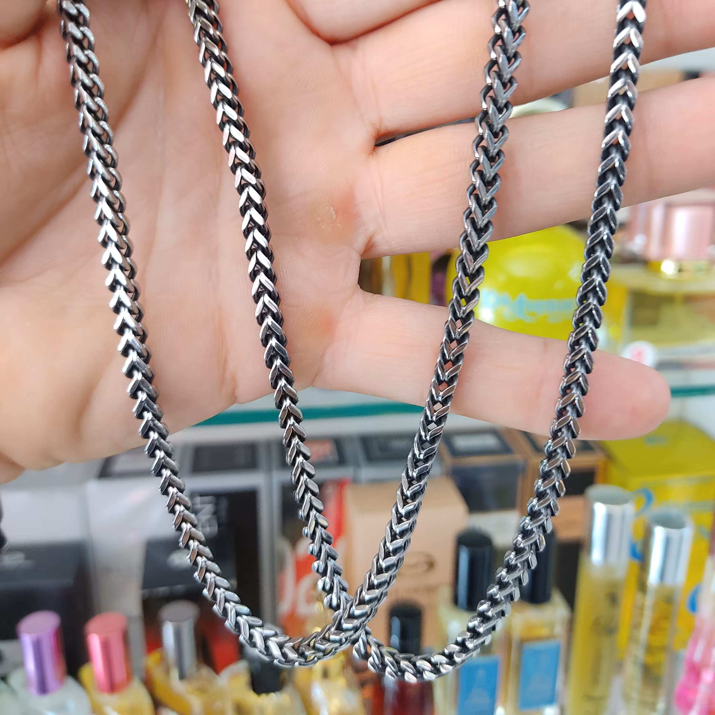 گردنبند4پر بلند60سانتی استیل