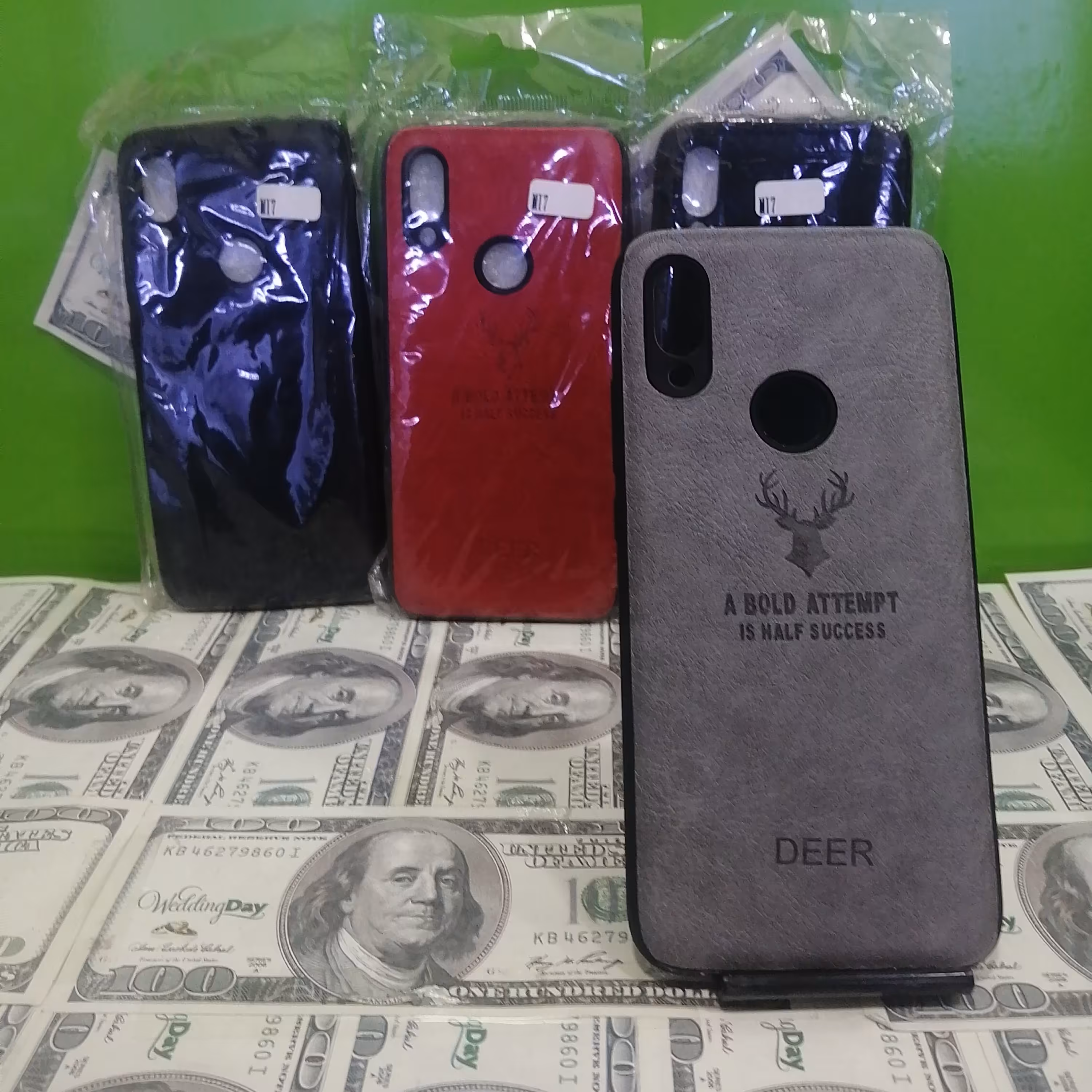 قاب گوشی شیامی note 7  گوزنی چرمی 