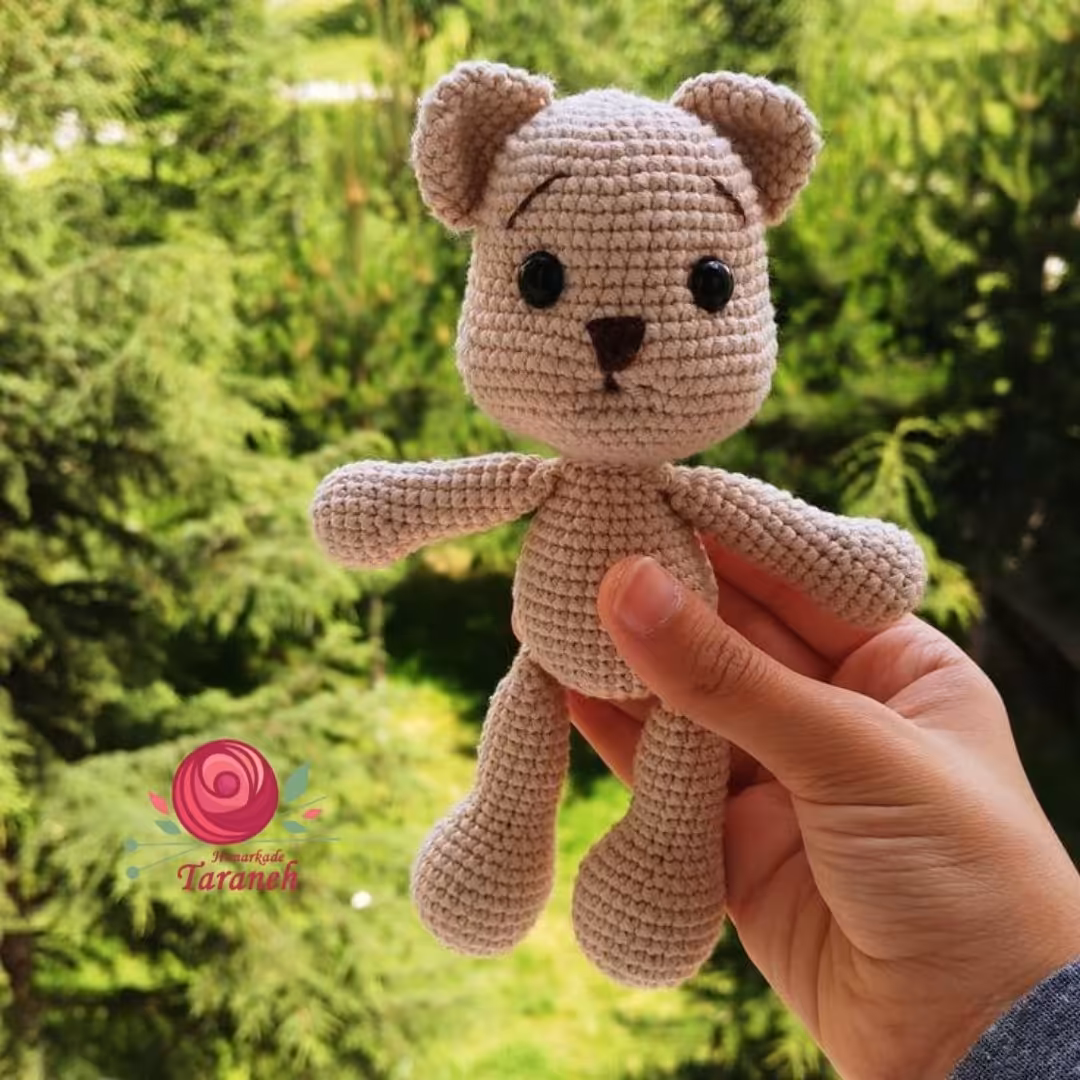 تدی کوچولو موچولو قلاب بافی شکلاتی خوشمزه