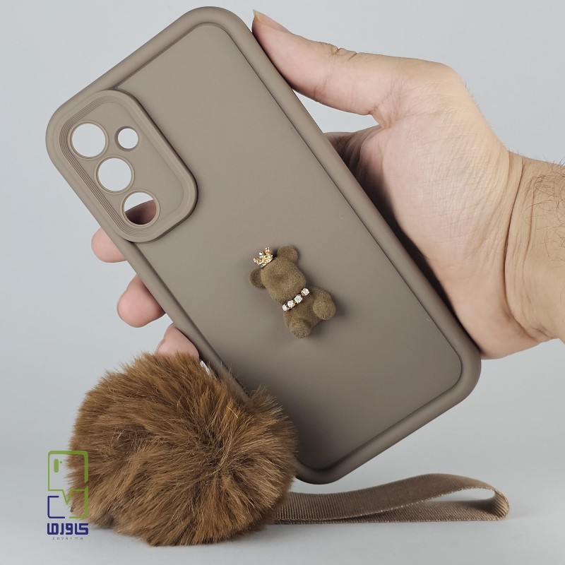 قاب گوشی سامسونگ A35 عروسکی بند دار شکلاتی| samsung a35 کاورما