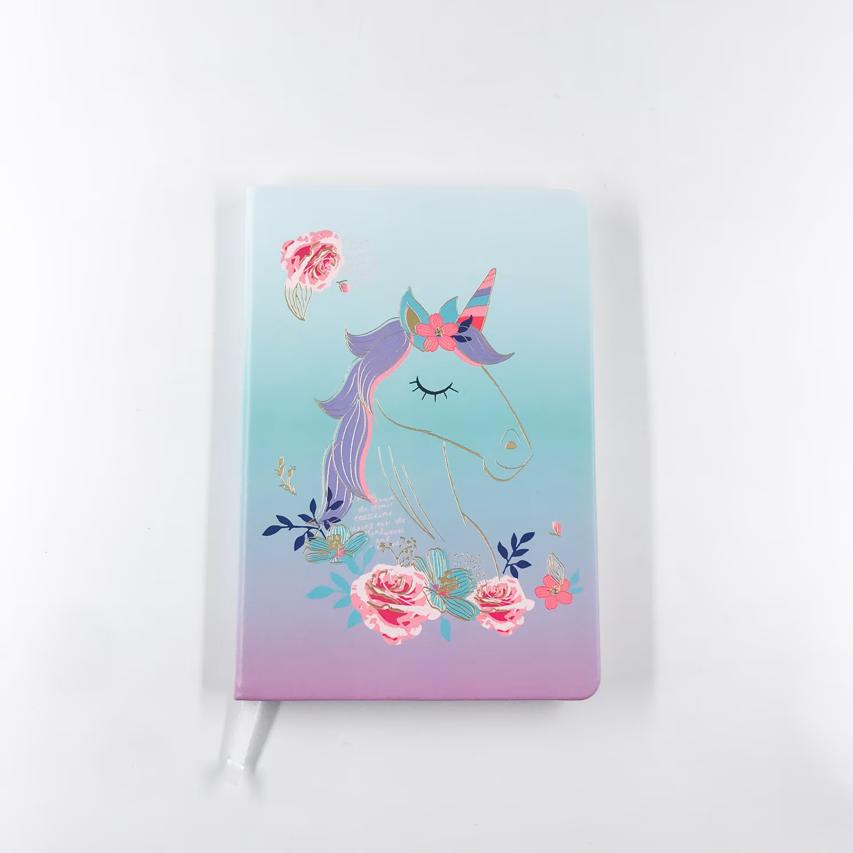 دفتر طلاکوب بدون خط طرح تک شاخ