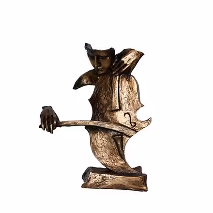 مجسمه ویالن زن کد 1 برنز