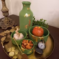 ست هفت سین سفالی هر رنگی بخوای 