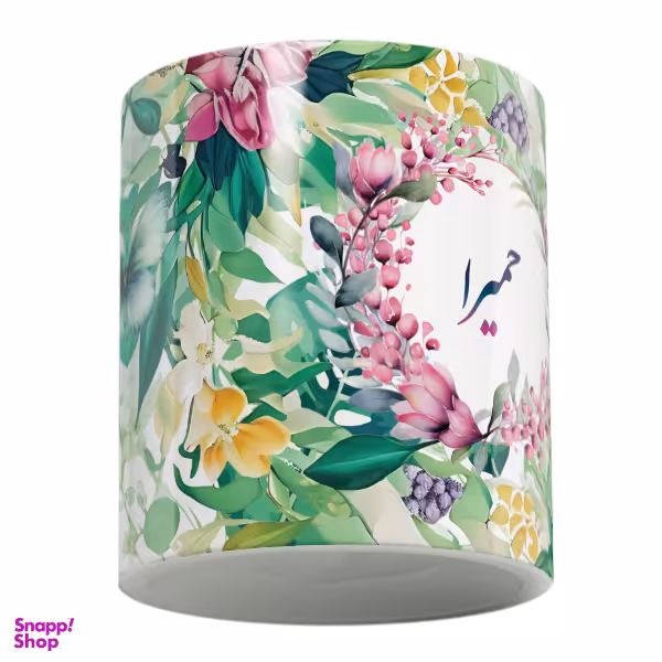 ماگ لاژید مدل اسم حمیرا طرح گل کد HWii