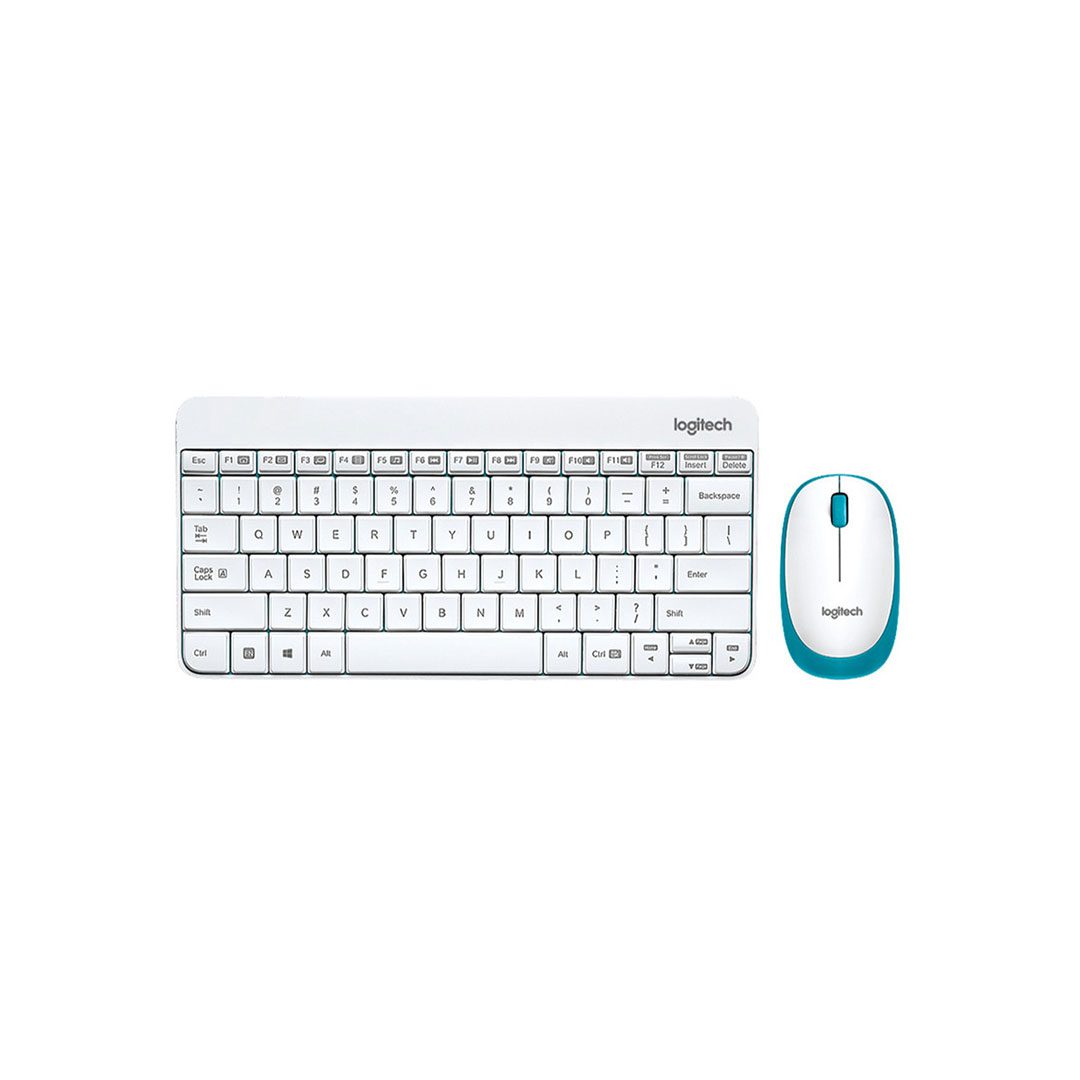 موس و کیبورد بی سیم لاجیتک MK245 NANO White - آبتین مال