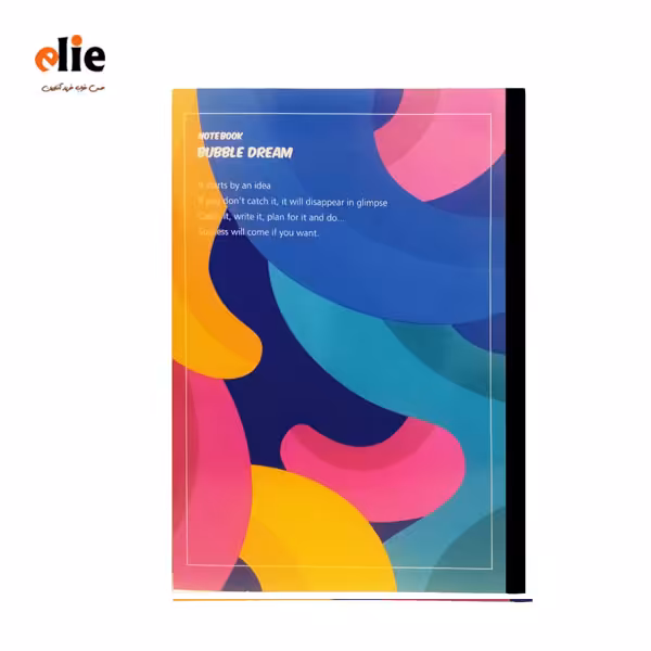 دفتر 80 برگ پاپکو سایز B5 طرح 2 Bubble