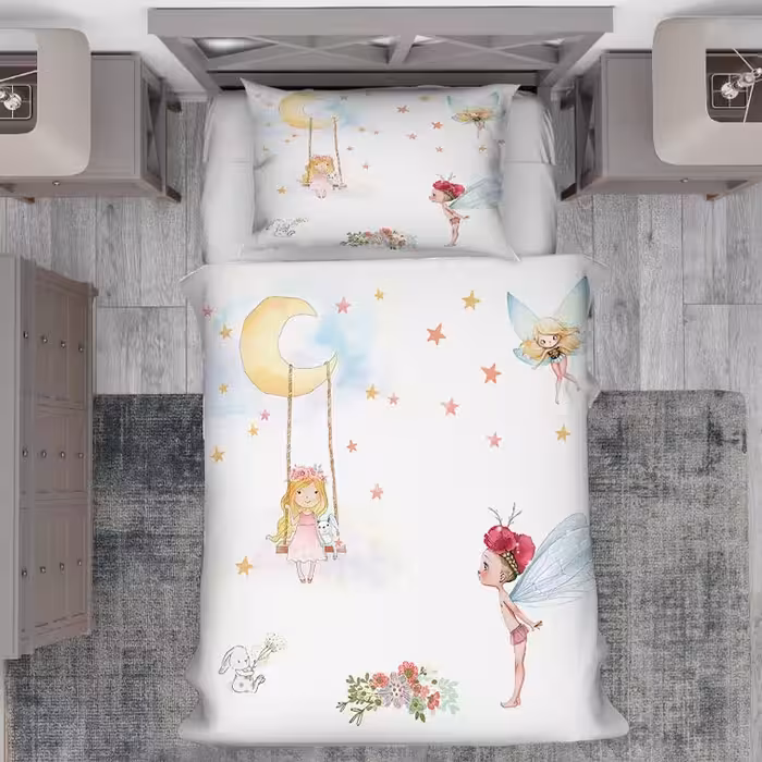 روتختی نوزاد دختر طرح عروسکی BA-1301