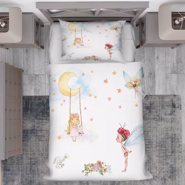 روتختی نوزاد دختر طرح عروسکی BA-1301