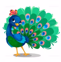 وکتور طاووس | گرافیک با طعم تربچه