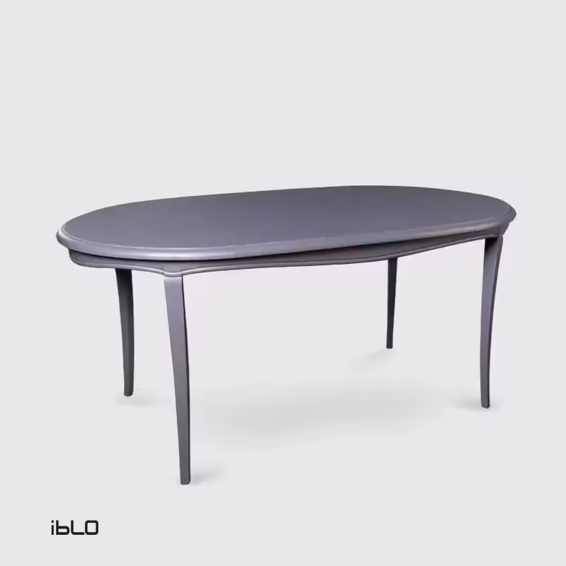 میز نهارخوری نئوکلاسیک 6 نفره لنا (طوسی)