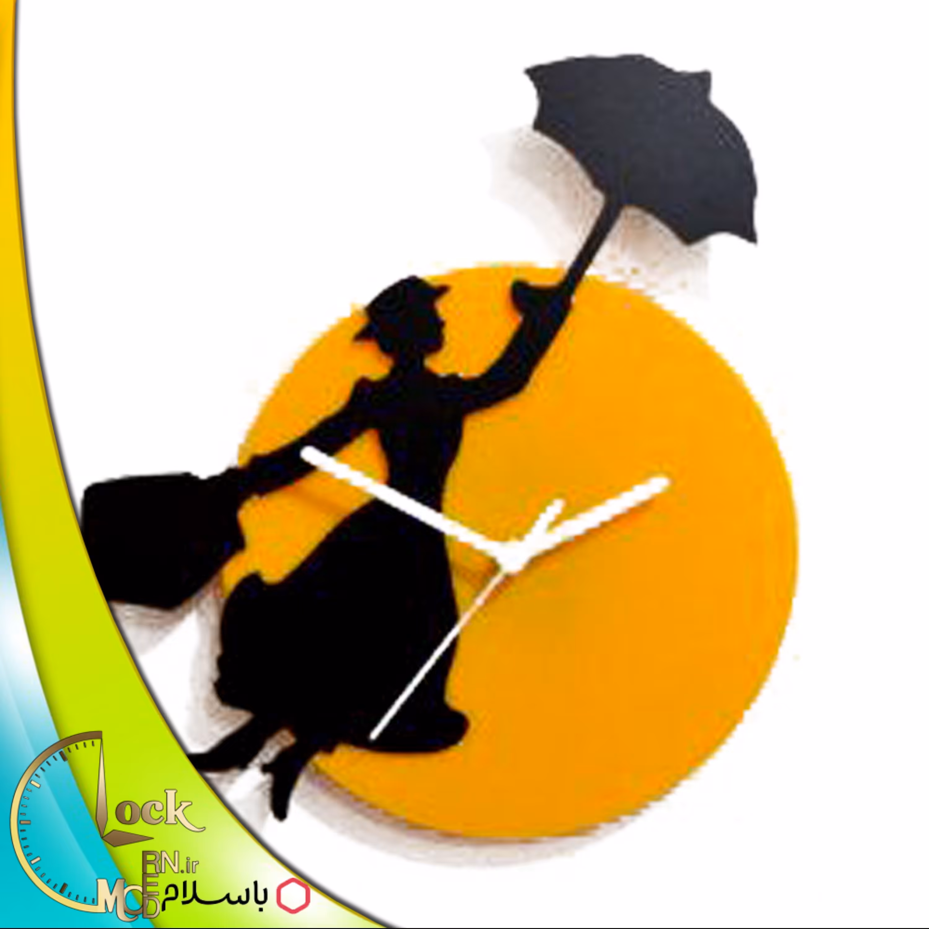 ساعت دیواری طرح پرواز کد 163