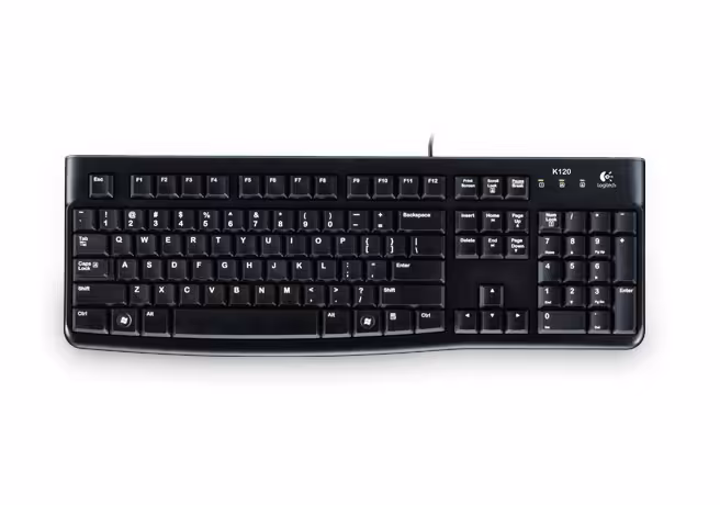 کیبورد USB لاجیتک مدل K-120Logitech K120 USB Wired Keyboard