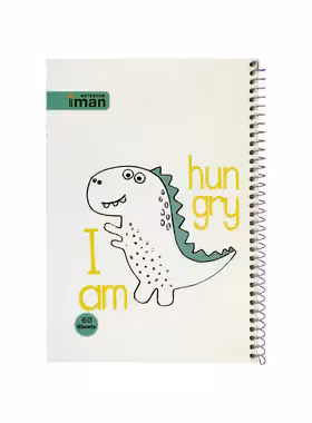 دفتر مشق 60 برگ ایمان طرح حیوانات - چی بخونم