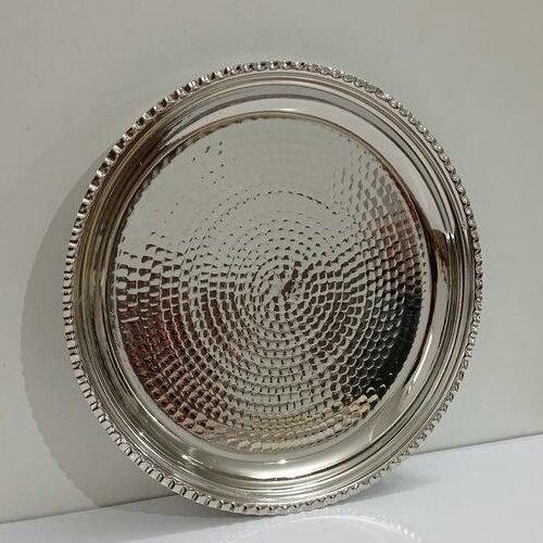 سینی مسی چکش کاری شده آبکاری کروم