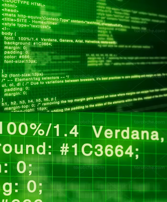 عکس با کیفیت کدنویسی با بکگراند سبز | گرافیک با طعم تربچه