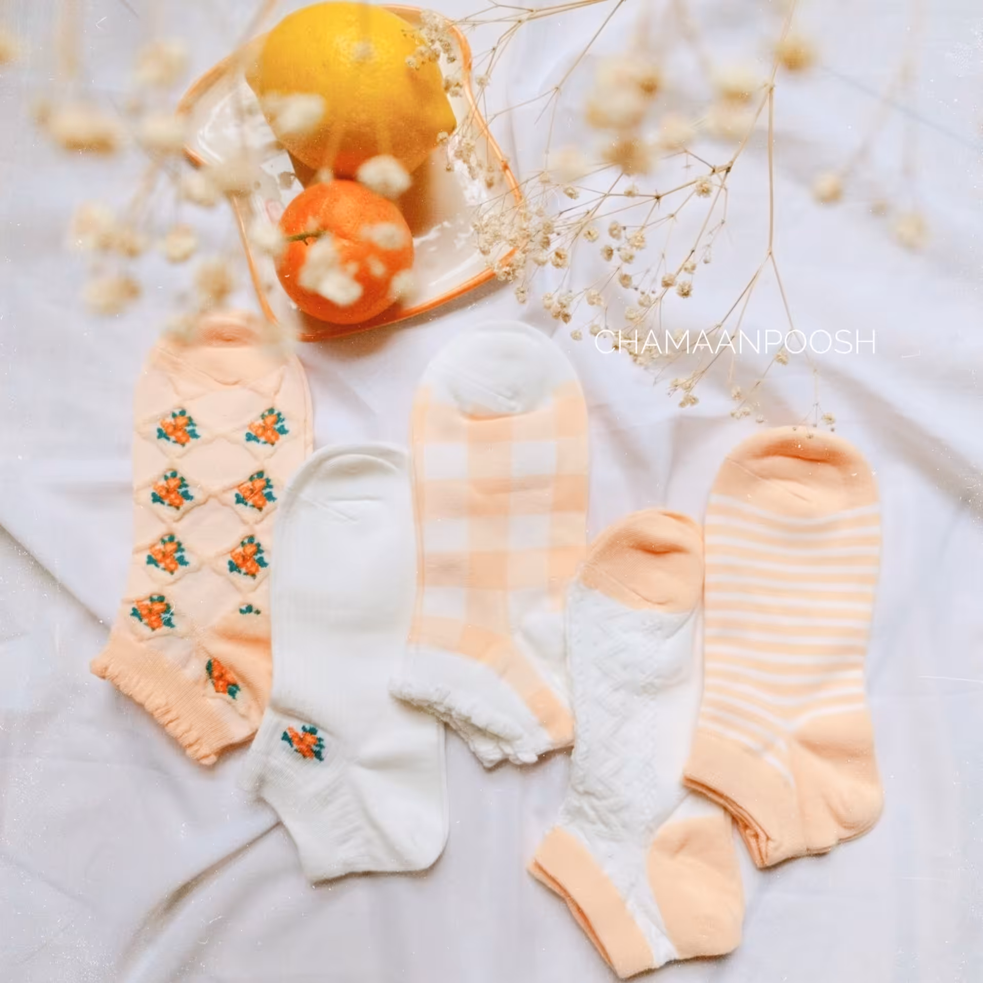 جوراب نرم پرتقالی