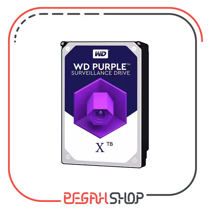 هارد دیسک اینترنال Western Digital بنفش ظرفیت 4 ترابایت