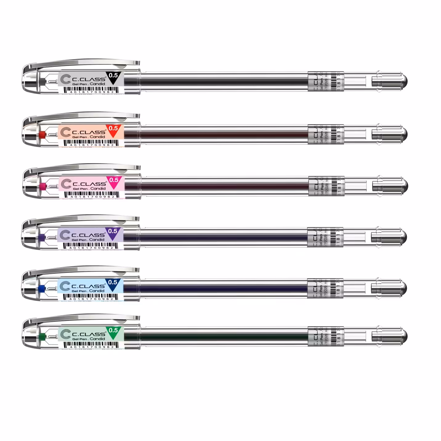 روان نویس ژل پن نوک 0.5 کاندید برند سی کلاس (1 عدد) 