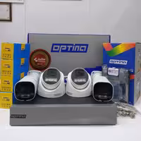 پک چهار دوربین اپتینا با تمام متعلقات و میکروفن دار