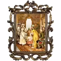 تابلو آینه ای پلی رزین مدل THE WAIT کد PH-70017-A4