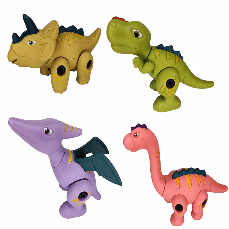 بازی آموزشی ساختنی و لگویی دایناسور اسباب بازی دارای پیچ گوشتی جهت باز کردن تمامی قطعات 