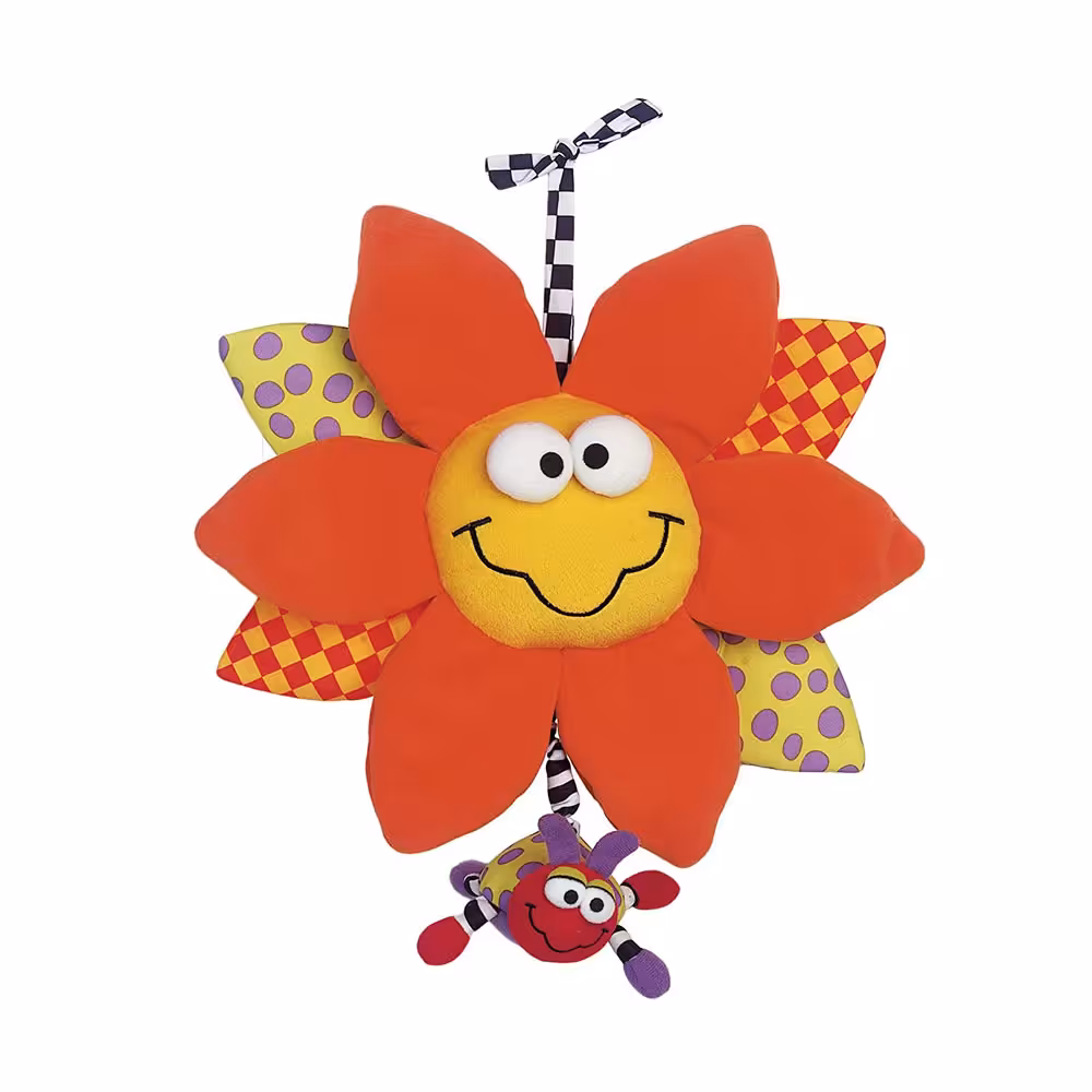 آویز نخ کش موزیکال دار پلی گرو playgro طرح آفتابگردان