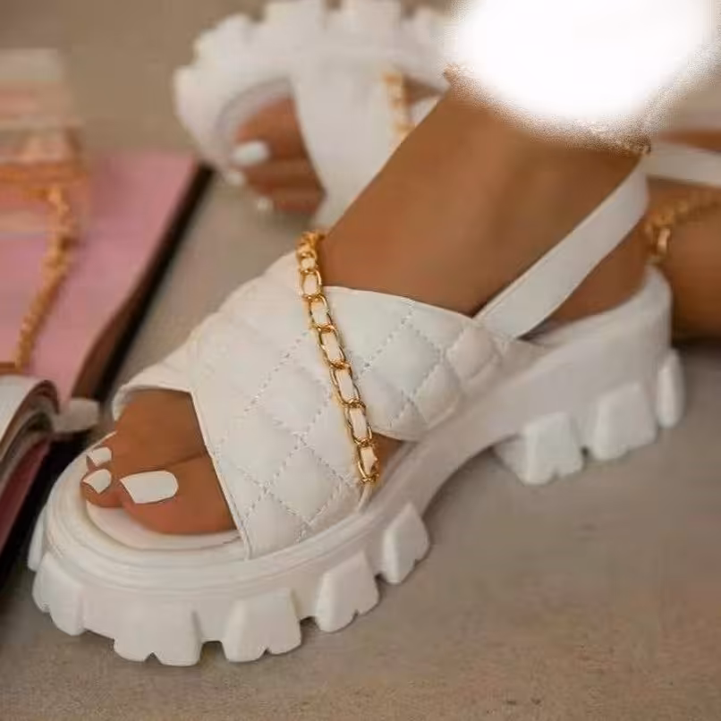 صندل زنجیری شیک رویه شنل دوزی