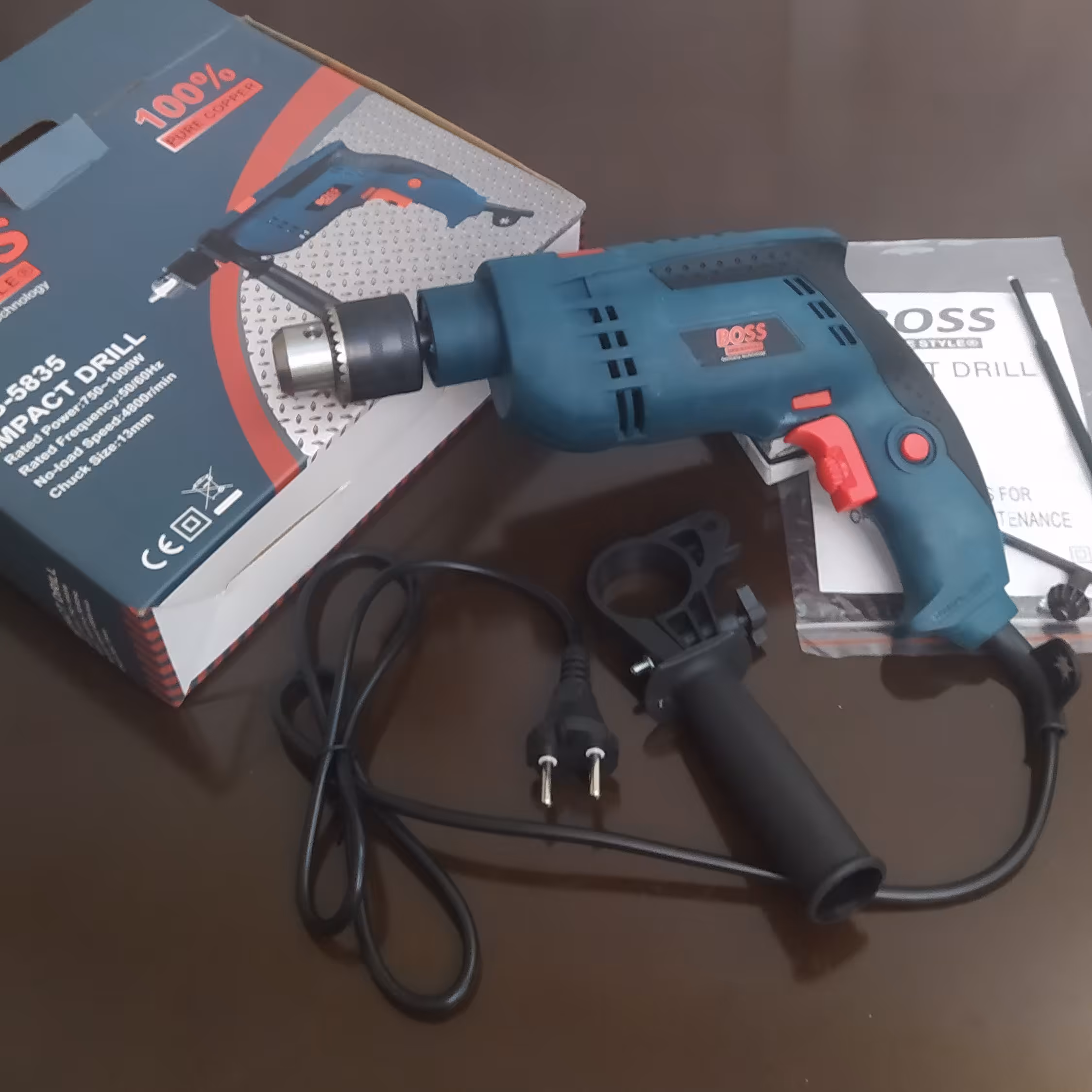  دریل چکشی باس1000وات  دیمردار