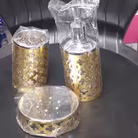 3 پارچه سرویس بهداشتی شیشه ایی کروم