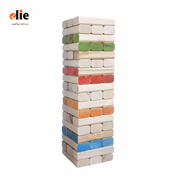 بازی فکری برج هیجان رنگی سپتا مدل جنگا