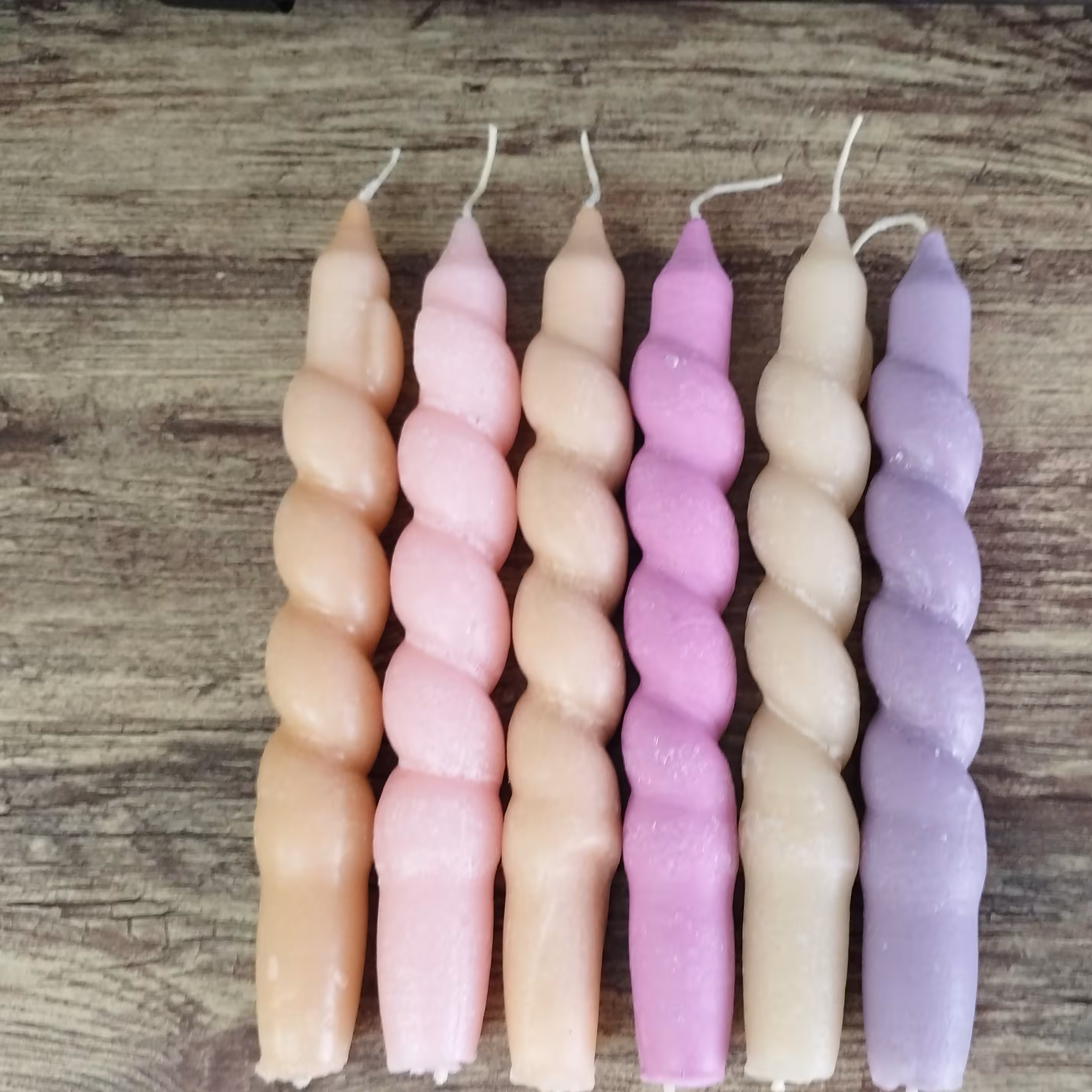 شمع قلمی پیچی رنگی