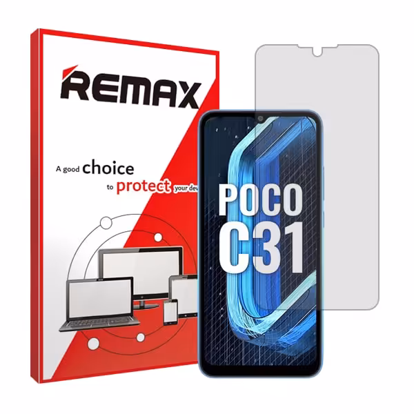 گلس شیائومی Poco C31 مدل هیدروژلی شفاف برند ریمکس کد S